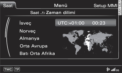 Saat diliminin ayarlanması